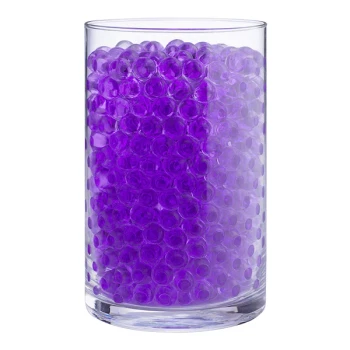 Vandperler til dekorationer lilla 1cm, 10g / 1 liter festpynt