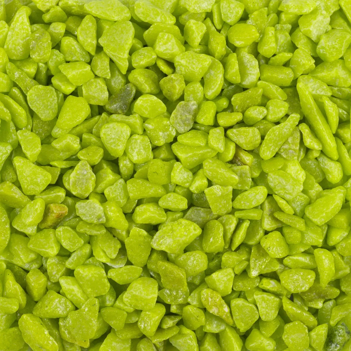 Dekorationssten limegrøn 5-8mm, 500g festartikler