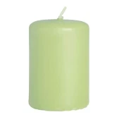 Bloklys lys grøn 4cm x 6cm, 6 stk. stearinlys