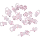 Sutter baby dekoration lyserød 2cm, 24 stk. barnedåbspynt