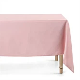 Dug stof lyserød 1,8m x 3m borddækning