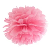 Pompon papirdekoration lys pink 30cm festartikler