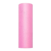 Tyl på rulle lyserød 15cm x 9m festpynt