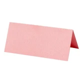 Bordkort lyserød 4cm x 9cm, 20 stk. borddækning