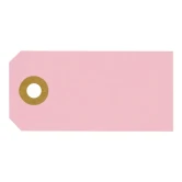 Manilamærker lyserød 4cm x 8cm, 10 stk. bordkort