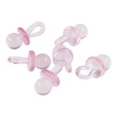 Sutter baby dekoration lyserød 4,5cm, 6 stk. barnedåbspynt
