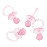 Sutter baby dekoration lyserød 6,5cm, 4 stk. barnedåbspynt
