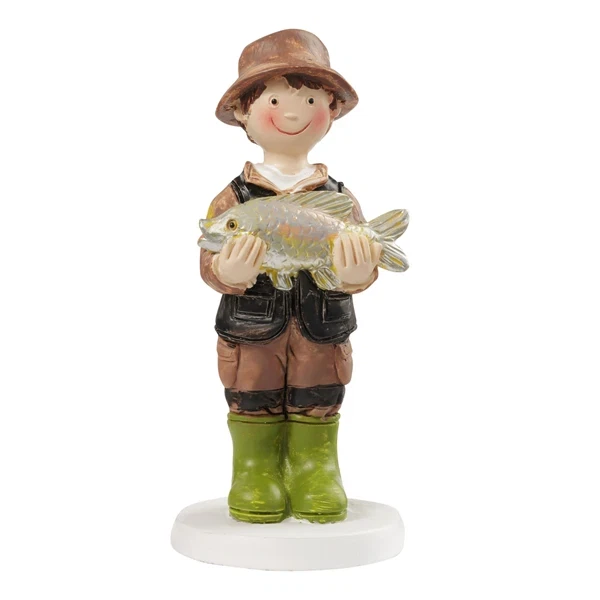 Figur Lystfisker 9cm festartikler