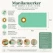 Infografik af manilamærker mint grøn 4x8 cm med mål, produktdetaljer og anvendelsesmuligheder til gavemærker, bordkort og hobbyprojekter.