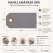 Infografik med grå manillamærker 4x8 cm 10 stk med mål, produktinformation og anvendelsesmuligheder som gavemærker, bordkort og hobbyprojekter.