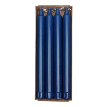 Kronelys mørk blå 2,3cm x 24cm, 8 stk. borddækning
