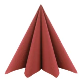 Servietter Airlaid mørk rød 33cm x 33cm, 50 stk. borddækning