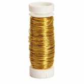 Myrtetråd guld 0,3 mm x 50 meter – guldfarvet metaltråd 30 g