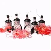 Party poppers Dannebrog flag hvid/rød, 40 stk. nytår