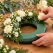 OASIS krans 25 cm bruges til blomsterdekoration med roser og grønt