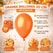 Infografik med orange balloner 30 cm – fest dekoration, ballonbue, ballonbuketter og fotobaggrund
