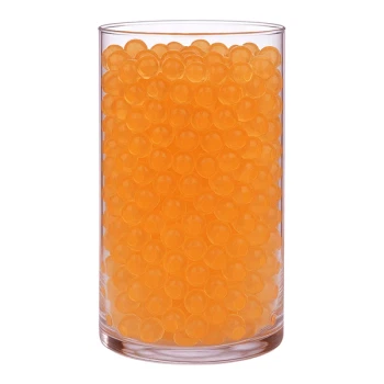 Vandperler til dekorationer orange 1cm, 10g / 1 liter festpynt
