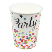 Papkrus Party 9cm, 8 stk. engangsservice