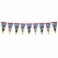Paw Patrol vimpelguirlande 2,3 m med 9 farverige flag