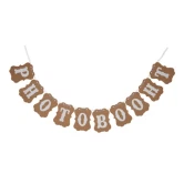 Guirlande Photobooth hvid/natur 1,4m festartikler