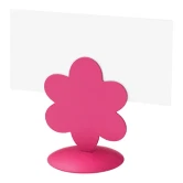 Bordkortholder Blomst med magnet pink, 12 stk. borddækning