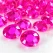 Close-up af pink dekorationssten 12 mm med facetslebne kanter