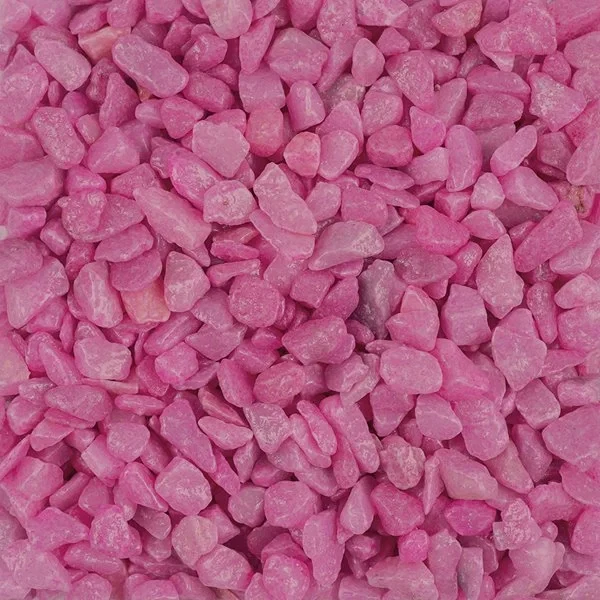 Dekorationssten pink 5-8mm, 500g festartikler