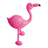 Flamingo oppustelig pink 60cm festartikler