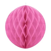 Honeycomb lys pink 20cm festartikler