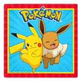 Pokémon servietter 33 x 33 cm med Pikachu og Eevee – 20 stk.