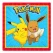 Pokémon servietter 33 x 33 cm med Pikachu og Eevee – 20 stk.