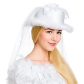 Polterabend Hat Bride To Be hvid festartikler