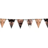 Polterabend Vimpel Brudgom 27cm x 6m festartikler