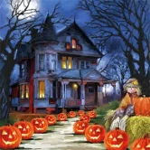 Servietter Halloween Spooky, 33x33cm, 20 stk.