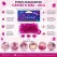 Infografik med pynte diamanter cerise 6 mm 28 g til bordpynt, bryllup, konfirmation, babyshower og kreative hobbyprojekter.