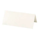 Bordkort råhvid 4cm x 9cm, 20 stk. borddækning
