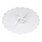 Risposer rondel hvid 24cm, 10 stk. bryllup