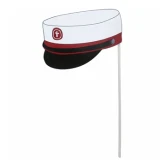 Studenterhue flag rød 50cm, 10 stk. studenterpynt
