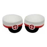 Studenterhue rød 8cm, 2 stk. studenterpynt