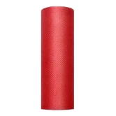Tyl på rulle rød 15cm x 9m festpynt
