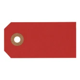 Manilamærker rød 4cm x 8cm, 10 stk. bordkort