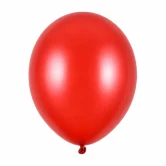 Røde metallic balloner 30 cm – 10 stk. røde latexballoner
