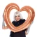 Folieballon Hjerte selfie-ramme rosegold 70cm x 80cm festpynt