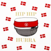 Servietter rød student Hip Hip Hurra 33cm x 33cm, 20 stk. borddækning