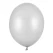 Sølv metallic ballon 30 cm – blank latex ballon til fest og dekoration