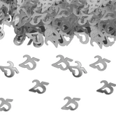 Konfetti pynt 25 år sølv 14g festartikler