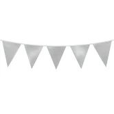 Vimpel sølv metallic 10m festartikler