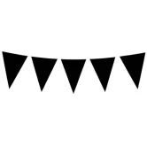 Vimpel sort 29cm x 10m festartikler