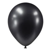 Balloner sort chrome 30cm, 25 stk. festpynt