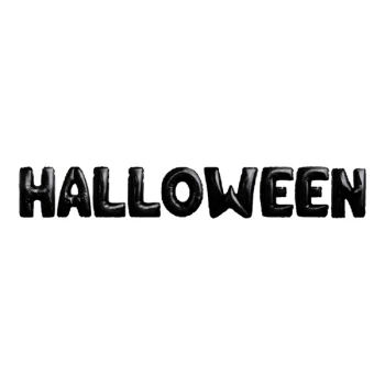 Folieballoner Halloween sort H: 40cm festpynt